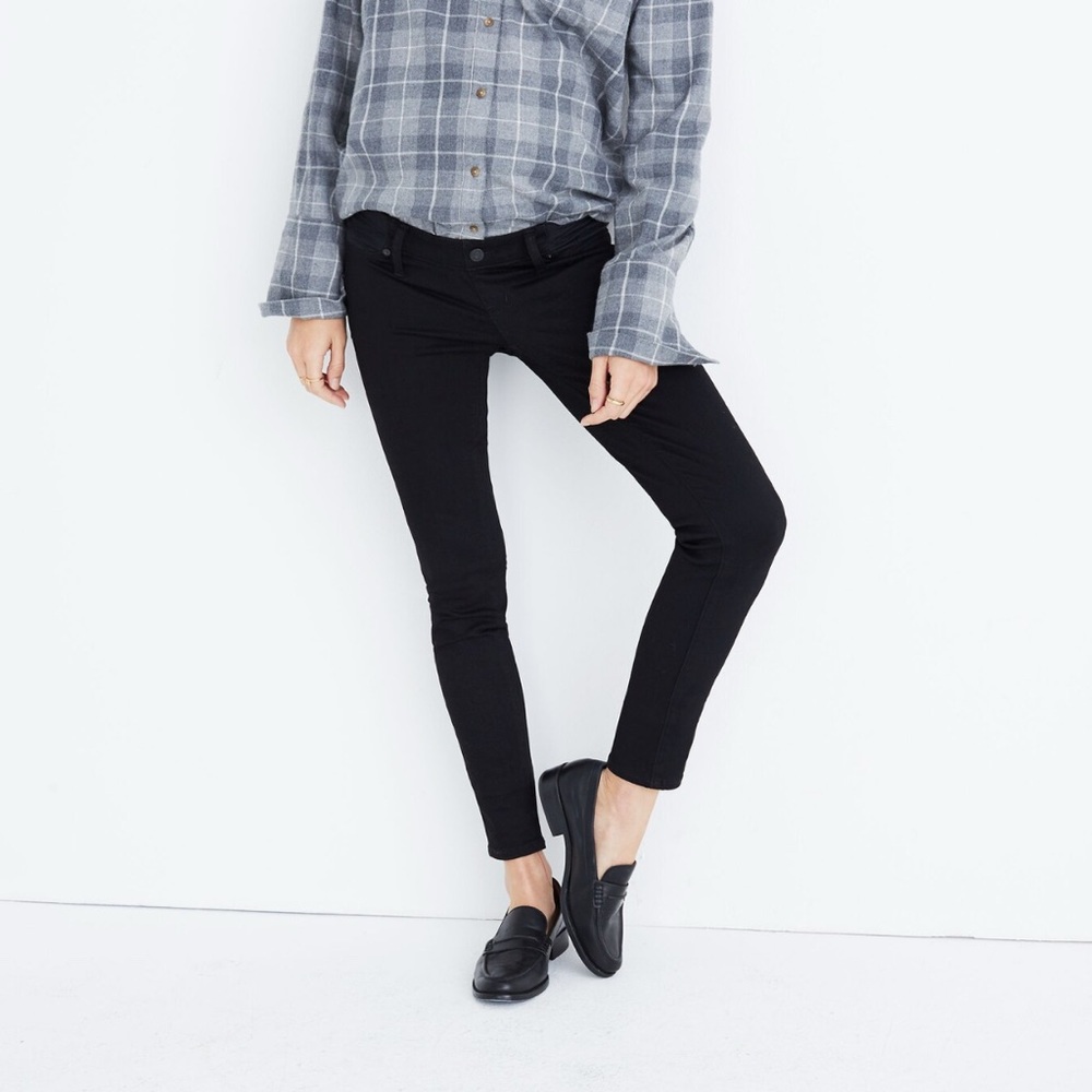 Madewell Maternity (under-belly) Skinny Jeans in Black Frost